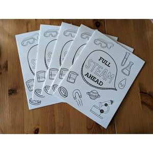 FULL STEAM AHEAD Science Activity Experiment Books 5 Count